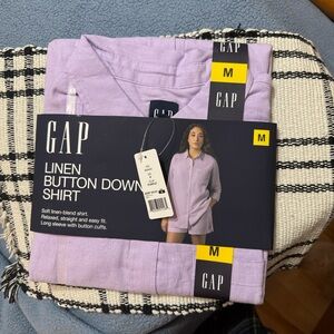 GAP Purple Linen Shirt